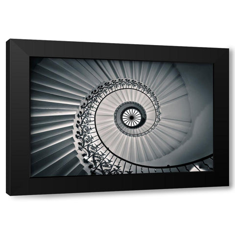 The Tulip Staircase Black Modern Wood Framed Art Print by Jackson, Nick