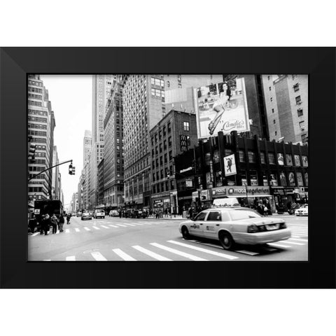 Fashion Avenue Black Modern Wood Framed Art Print by Brooknam, John