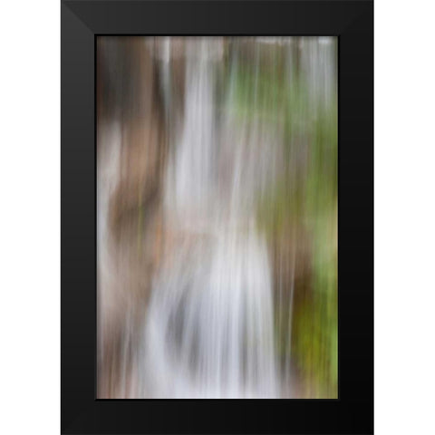 Organic Colour Field II Black Modern Wood Framed Art Print by Stelfox, Norm
