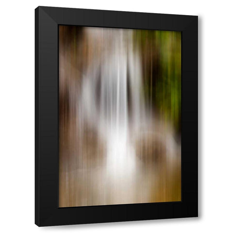 Organic Colour Field III Black Modern Wood Framed Art Print by Stelfox, Norm