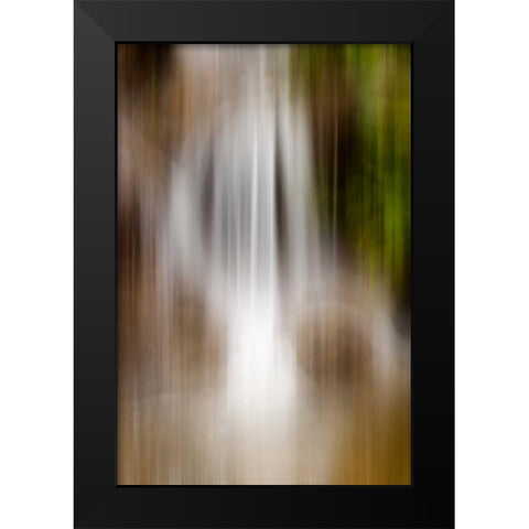 Organic Colour Field III Black Modern Wood Framed Art Print by Stelfox, Norm