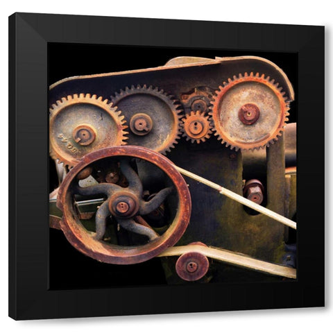 Night Grind Black Modern Wood Framed Art Print by Norm Stelfox
