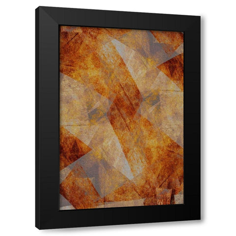 Brushed Copper Black Modern Wood Framed Art Print by Stelfox, Norm
