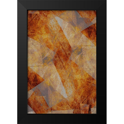 Brushed Copper Black Modern Wood Framed Art Print by Stelfox, Norm