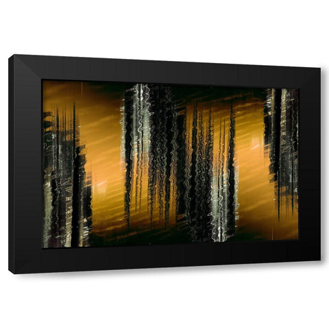 Sunset Swizzle Black Modern Wood Framed Art Print with Double Matting by Stelfox, Norm