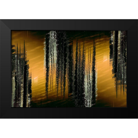 Sunset Swizzle Black Modern Wood Framed Art Print by Stelfox, Norm