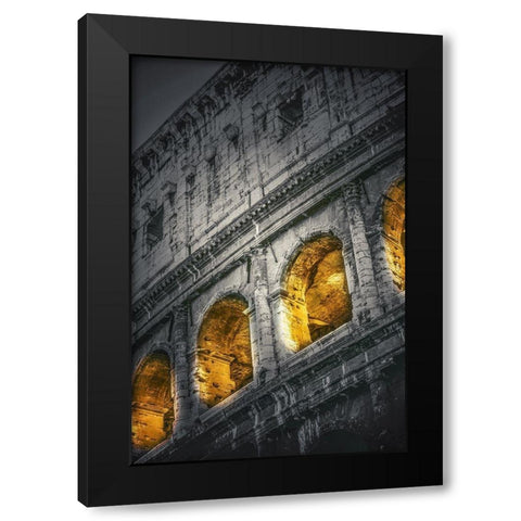 Colosseum I Black Modern Wood Framed Art Print with Double Matting by Stelfox, Norm