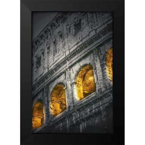 Colosseum I Black Modern Wood Framed Art Print by Stelfox, Norm
