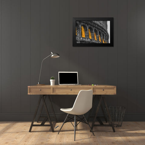 Colosseum II Black Modern Wood Framed Art Print by Stelfox, Norm