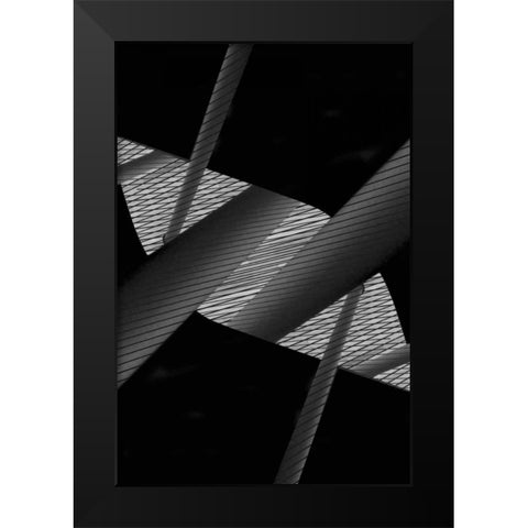 Back to Black I Black Modern Wood Framed Art Print by Selfox, Norm