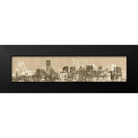 Skyline II Black Modern Wood Framed Art Print by Stelfox, Norm