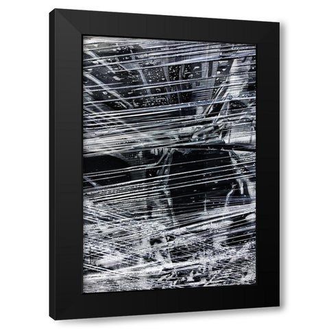 Sharp Lines I Black Modern Wood Framed Art Print by Stelfox, Norm
