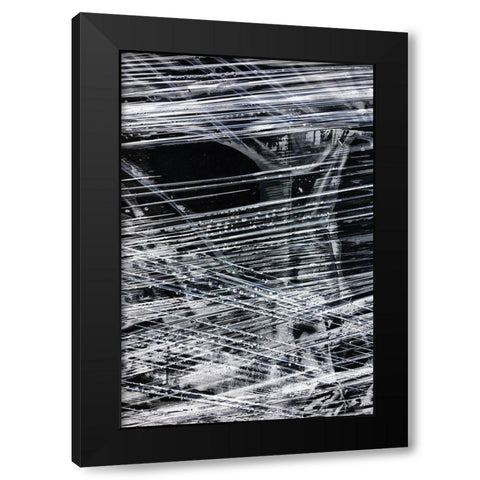 Sharp Lines III Black Modern Wood Framed Art Print with Double Matting by Stelfox, Norm
