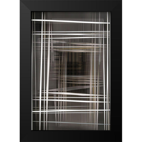 Parallel Reality III Black Modern Wood Framed Art Print by Stelfox, Norm
