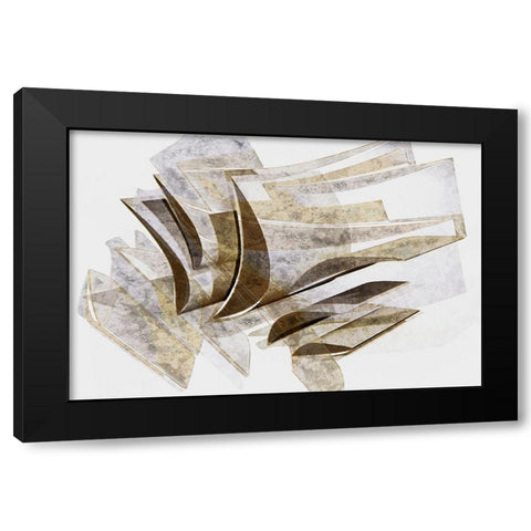 Away I  Black Modern Wood Framed Art Print by Stelfox, Norm