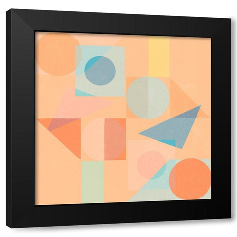 Back to the 90s IV Black Modern Wood Framed Art Print with Double Matting by Stelfox, Norm