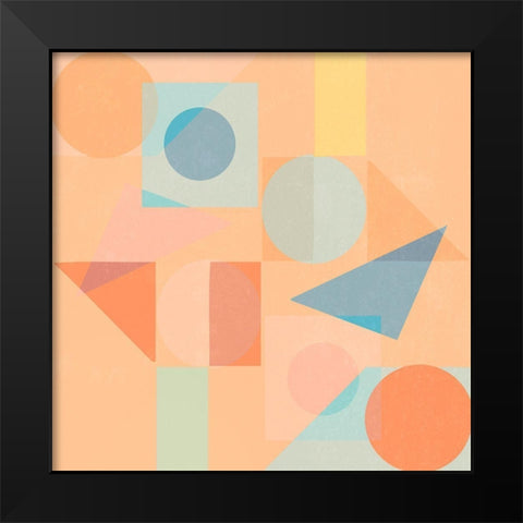 Back to the 90s IV Black Modern Wood Framed Art Print by Stelfox, Norm
