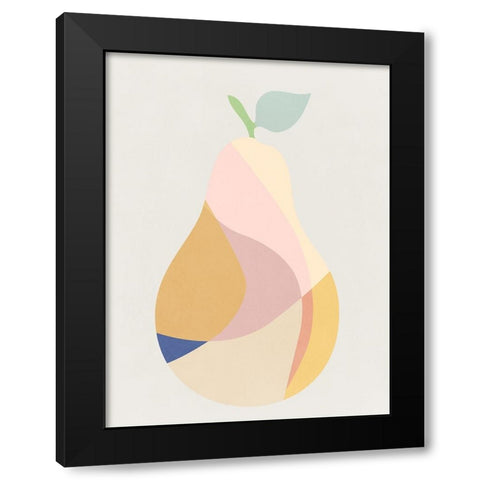 Pear II Black Modern Wood Framed Art Print by Stelfox, Norm
