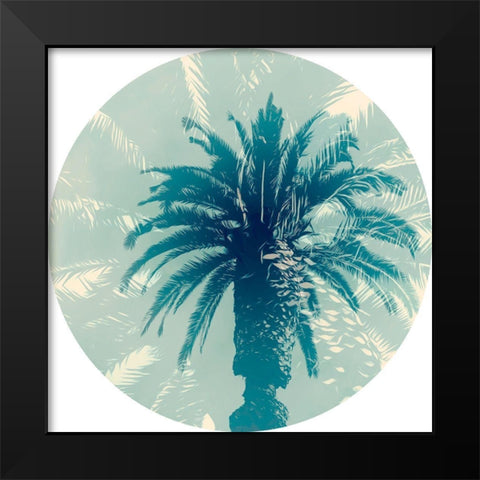 Blue Palm I  Black Modern Wood Framed Art Print by Stelfox, Norm