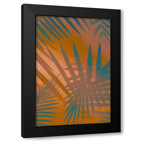Palm Heat II  Black Modern Wood Framed Art Print with Double Matting by Stelfox, Norm