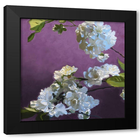 Blossom I Black Modern Wood Framed Art Print with Double Matting by Novak Novak
