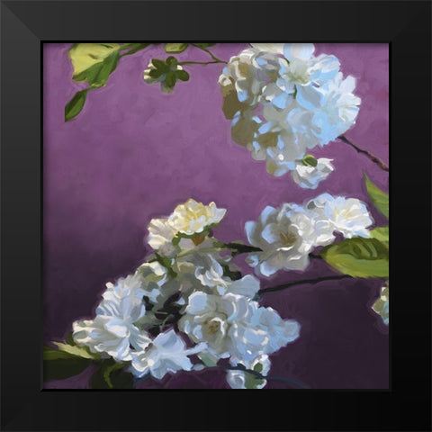 Blossom I Black Modern Wood Framed Art Print by Novak Novak