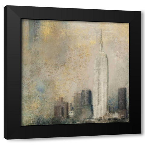 Light New York Abstract I Black Modern Wood Framed Art Print by Novak, Rick