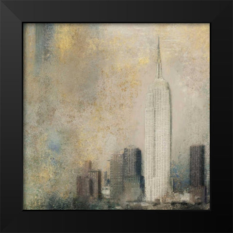 Light New York Abstract I Black Modern Wood Framed Art Print by Novak, Rick