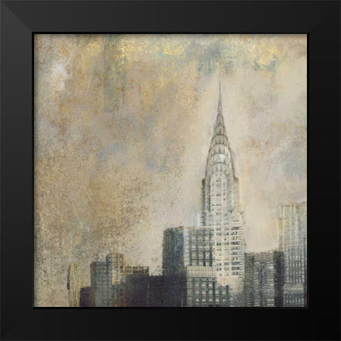 Light New York Abstract II Black Modern Wood Framed Art Print by Novak, Rick