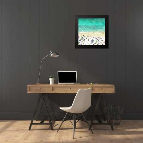 The Beaches II Black Modern Wood Framed Art Print by Novak, Rick