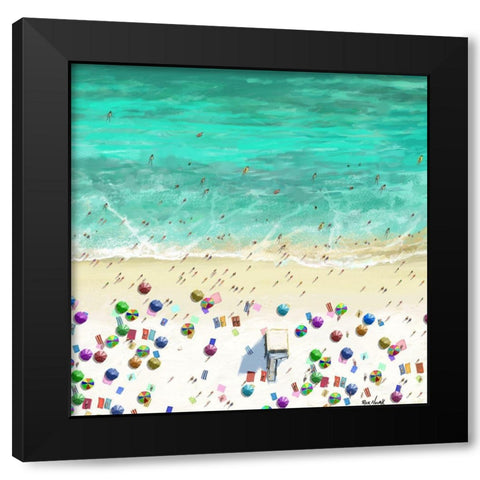 The Beaches II Black Modern Wood Framed Art Print by Novak, Rick