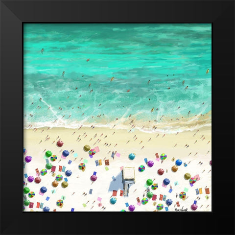 The Beaches II Black Modern Wood Framed Art Print by Novak, Rick