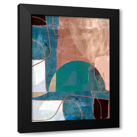 Intuition I Black Modern Wood Framed Art Print with Double Matting by Dubois, Lori