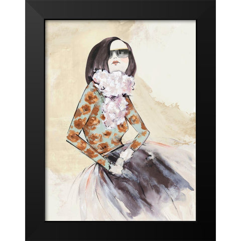 Fashion Lady I  Black Modern Wood Framed Art Print by Jones, Eli