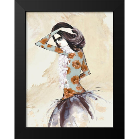 Fashion Lady II Black Modern Wood Framed Art Print by Jones, Eli