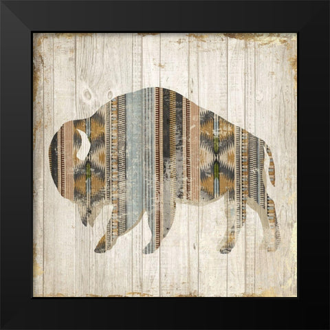 Navaho Bison II  Black Modern Wood Framed Art Print by Jones, Eli