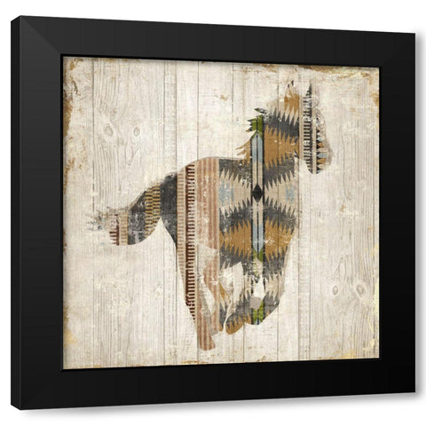 Navaho Horse II  Black Modern Wood Framed Art Print by Jones, Eli