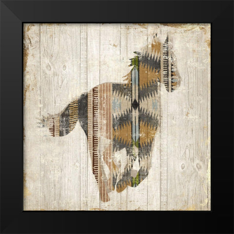 Navaho Horse II  Black Modern Wood Framed Art Print by Jones, Eli