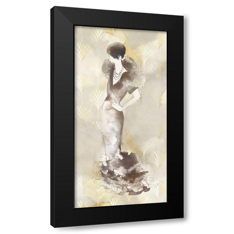 Art Deco Woman I  Black Modern Wood Framed Art Print with Double Matting by Jones, Eli