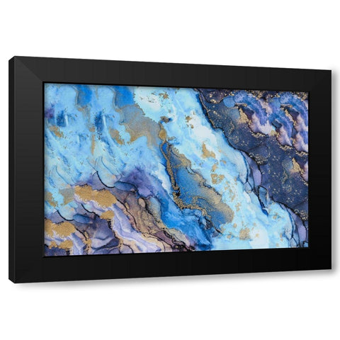 Golden Dust Black Modern Wood Framed Art Print with Double Matting by Rosenberg, Alissa