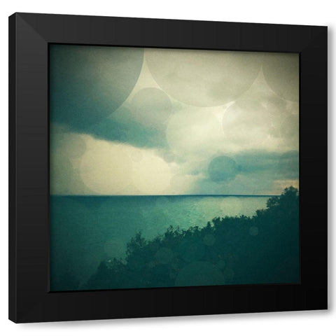Sea Black Modern Wood Framed Art Print by Joy, Olivia