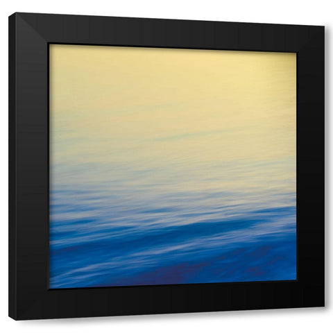 Calm Waves II Black Modern Wood Framed Art Print by Joy, Olivia