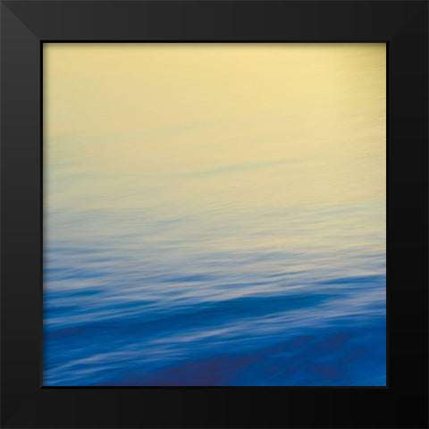 Calm Waves II Black Modern Wood Framed Art Print by Joy, Olivia