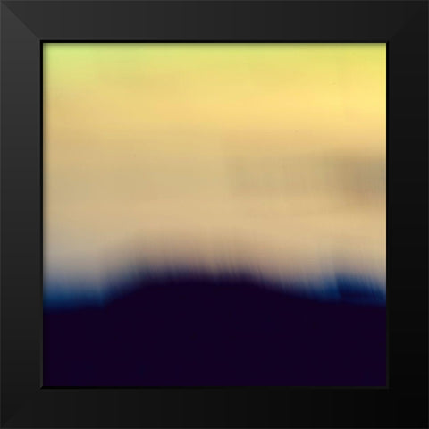 Yellow Sunset II Black Modern Wood Framed Art Print by Joy, Olivia