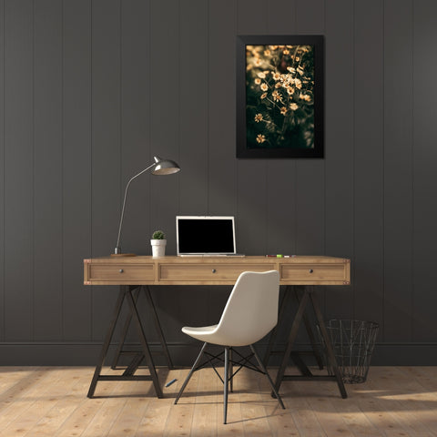 Little Garden Black Modern Wood Framed Art Print by Joy, Olivia