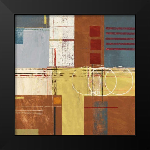 Amber Waves Black Modern Wood Framed Art Print by Chuqui, Olga