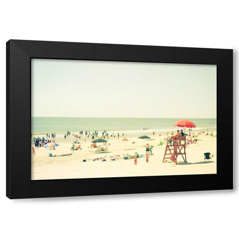 Blue Skies Black Modern Wood Framed Art Print by Joy, Olivia