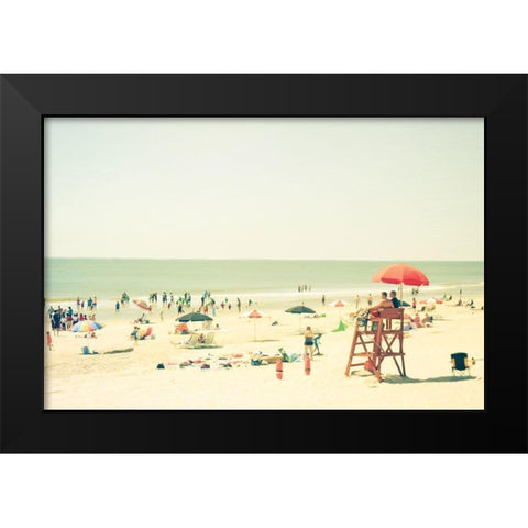 Blue Skies Black Modern Wood Framed Art Print by Joy, Olivia
