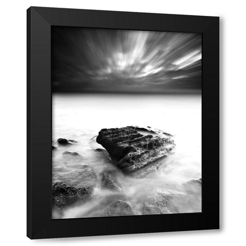 To Infinity Black Modern Wood Framed Art Print with Double Matting by Maia, Jorge