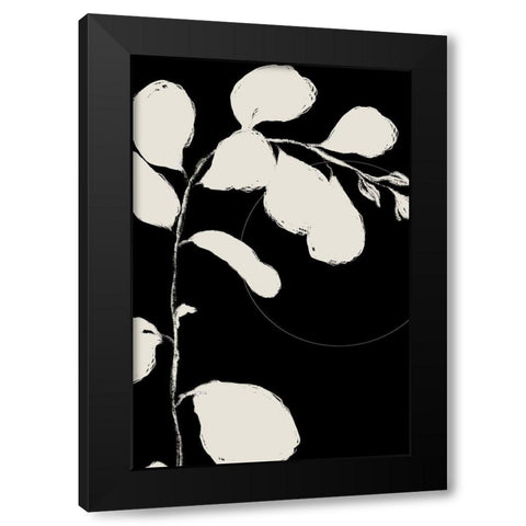 Botanical Silhoette I  Black Modern Wood Framed Art Print by Holman, Nicholas